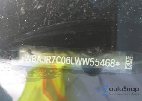 2020 BMW 530I xDrive z USA, uszkodzony, nr VIN WBAJR7C06LWW55468